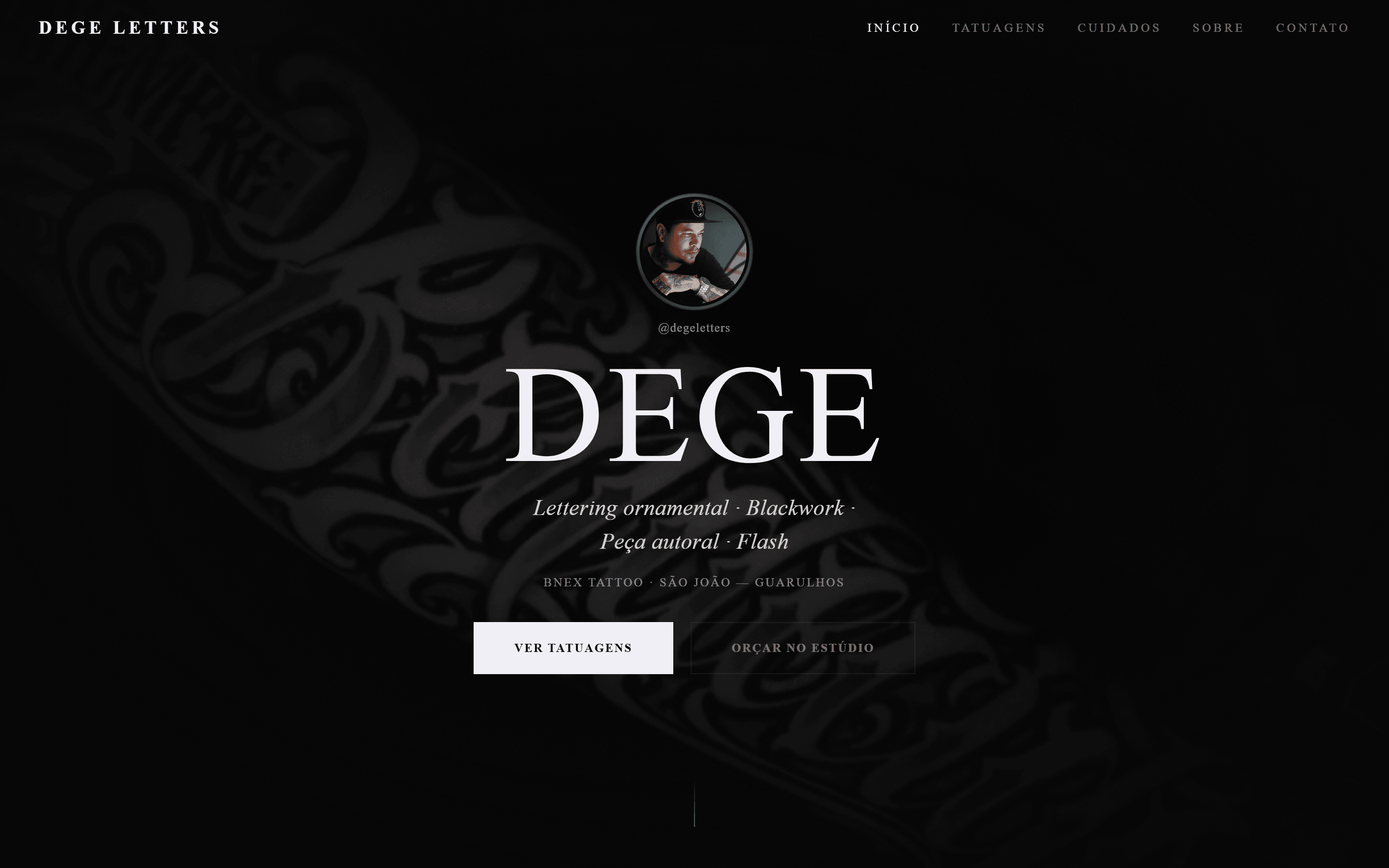 Landing — Dege Letters